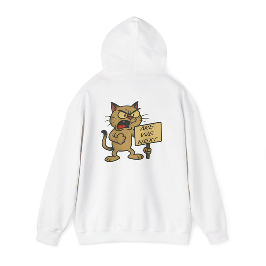 Are We Next? Protest Cat Hoodie