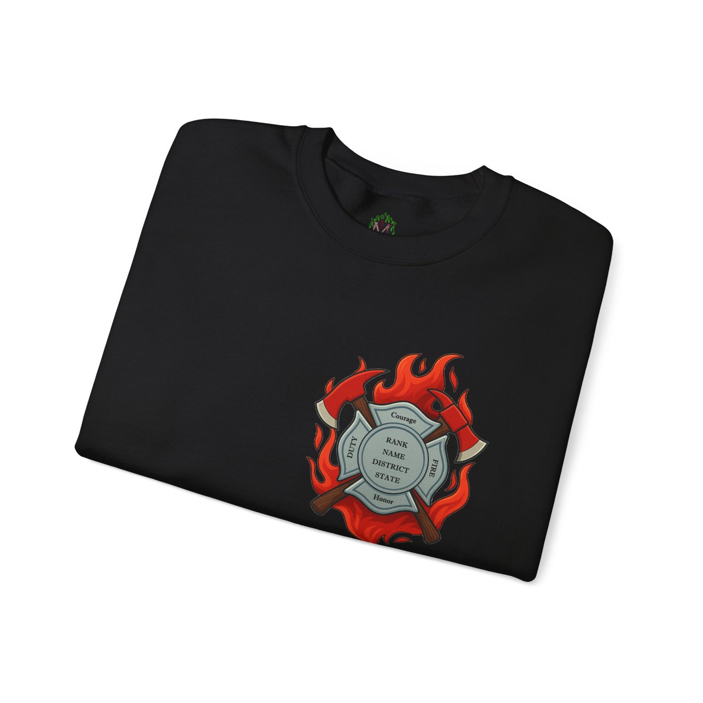 In the Heat of Danger We Hold the Line Crewneck Sweatshirt