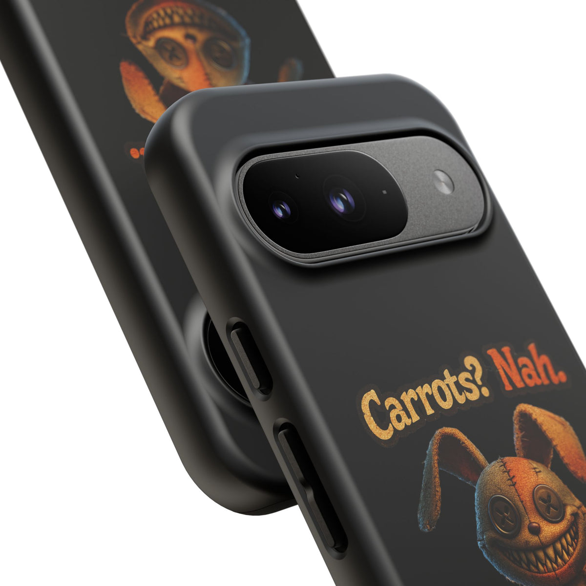 Phone Case — Creepy Bunny "Carrots? Nah. I crave screams." Halloween Horror Design
