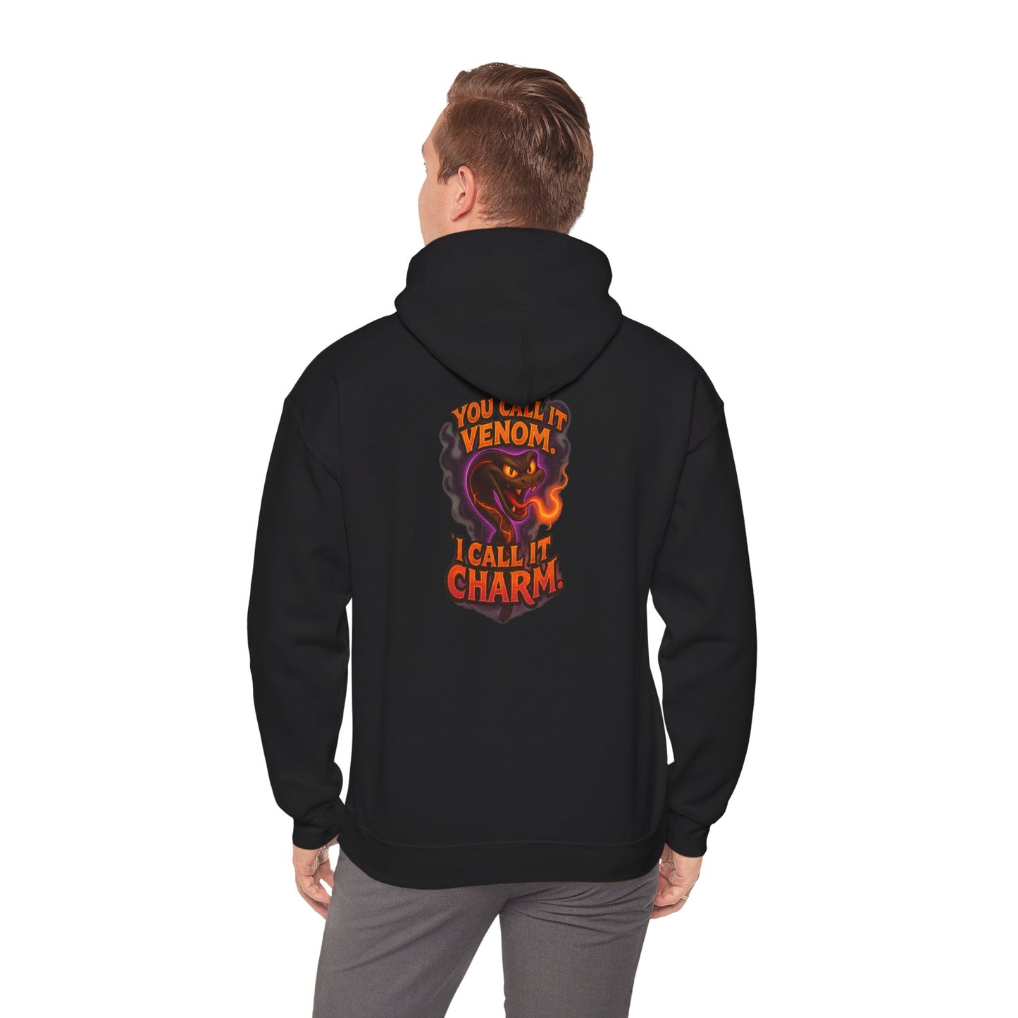 Venom I Call It Charm Hoodie — Spooky Snake Graphic Pullover