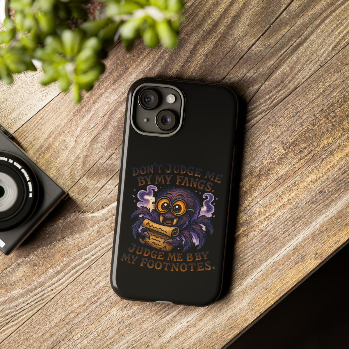 Phone Case — Fiery One-Eyed Demon with "I See Your Soul... And It's Disappointing"