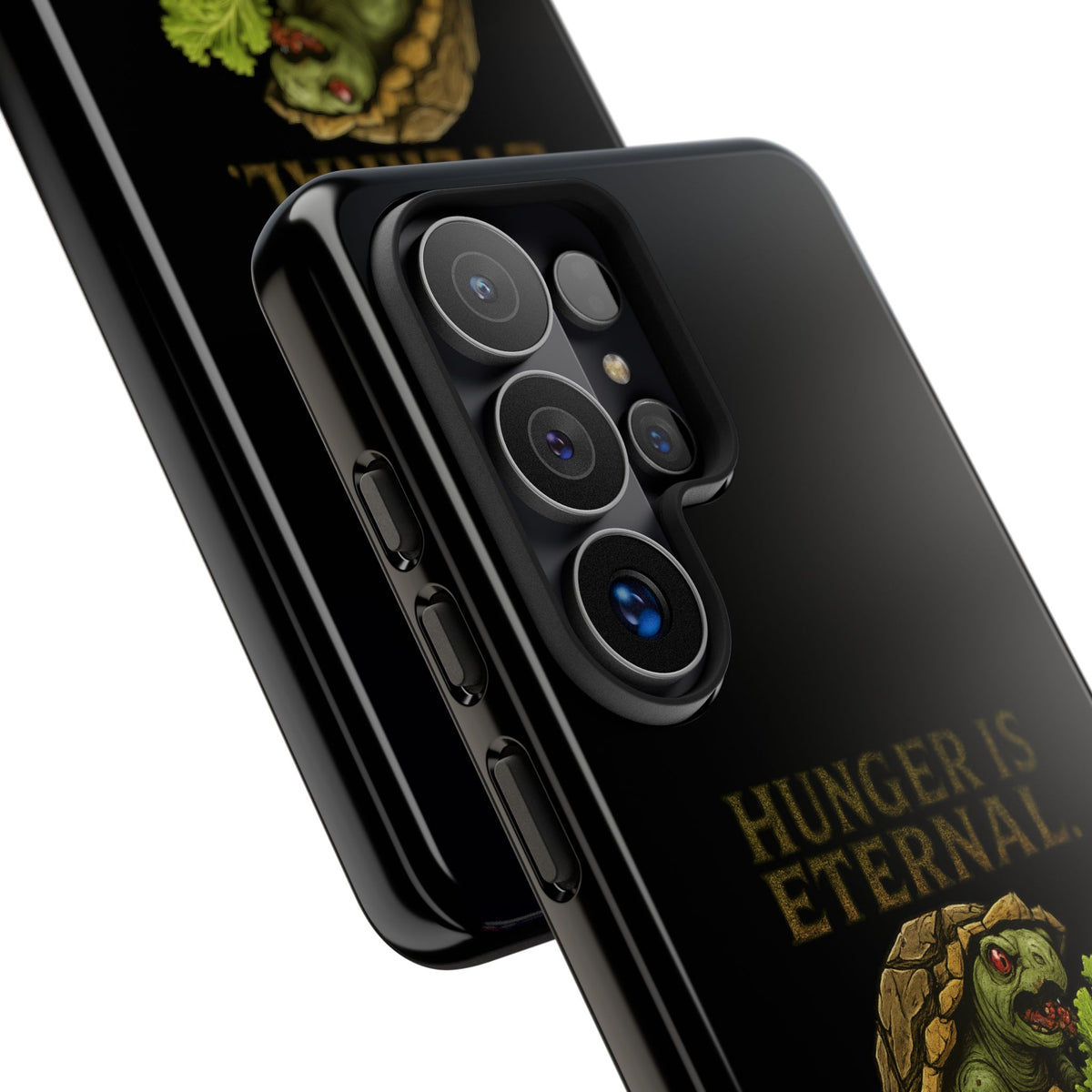 Phone Case — "Hunger Is Eternal, Your Fingers Are Optional" Turtle Monster Design