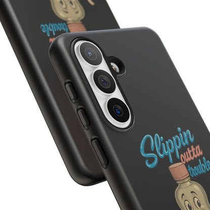 Phone Case — Retro 'Slippin Outta Trouble' Baby Bottle Design