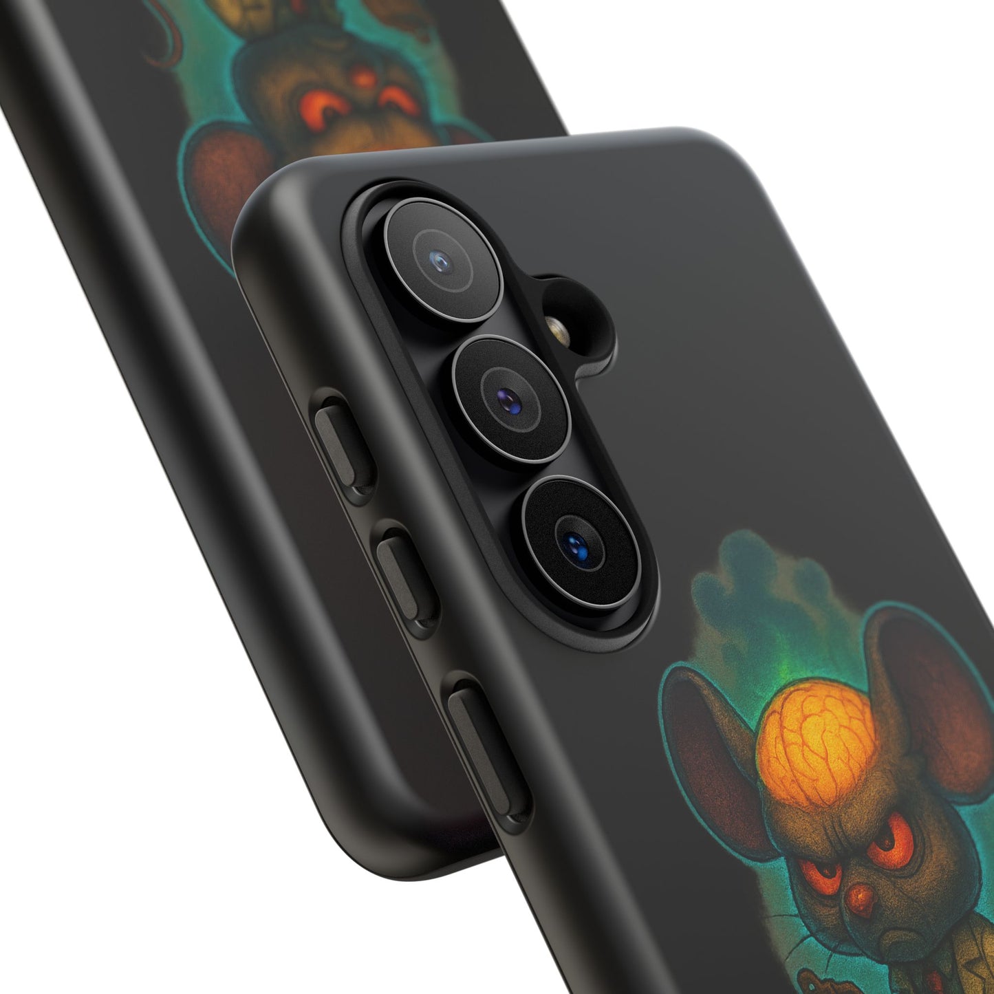 Phone Case — 'You'll Be Cheese in the Simulation' Angry Detective Mouse Graphic
