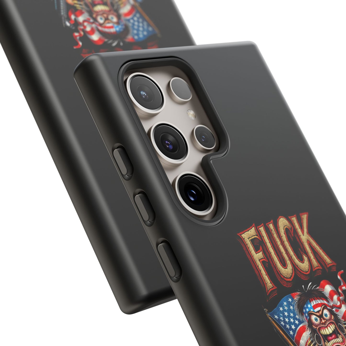 Phone Case — "FUCK YEA" Patriotic Skeleton Soldier Graphic