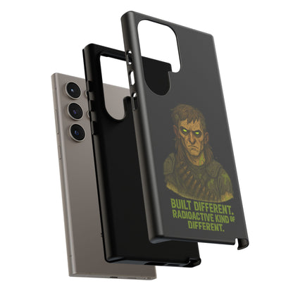 Phone Case — "Built Different, Radioactive Kind of Different" Mutant Design