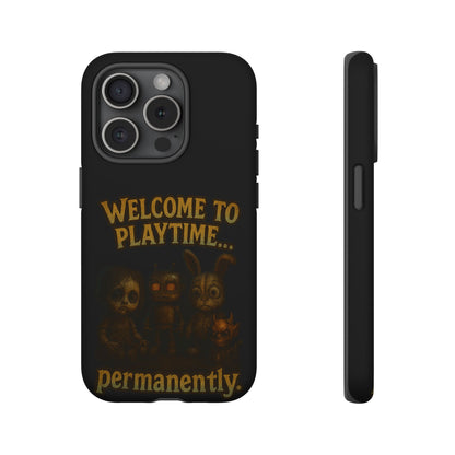 Phone Case — "Welcome to Playtime... Permanently." Horror Game Character Protective Case