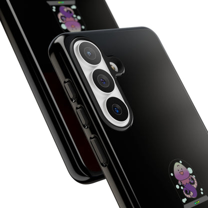 Phone Case — 'Got Protection?' Cute Purple Alien Anti-Shock Protective Cover