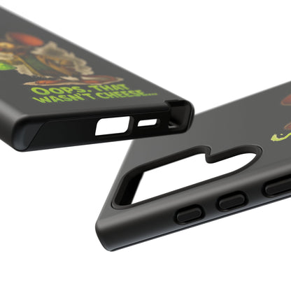 Phone Case — Funny Cartoon Rat "Oops That Wasn't Cheese" Protective Cover