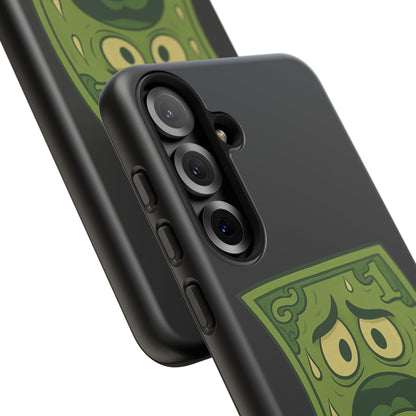 Phone Case — Funny Traumatized Dollar Bill Design ("I'm not dirty, I'm just traumatized")