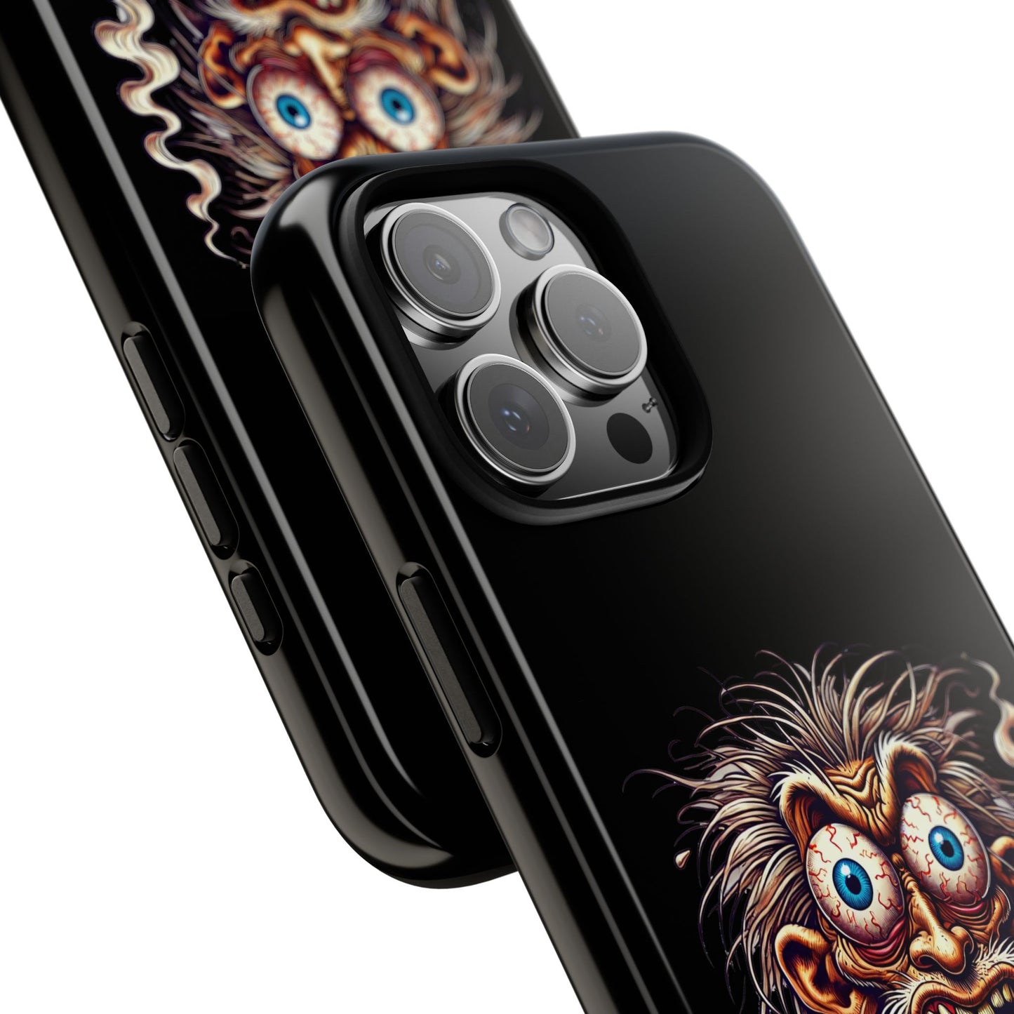 Phone Case — Wild Cartoon Monster Smoking Design