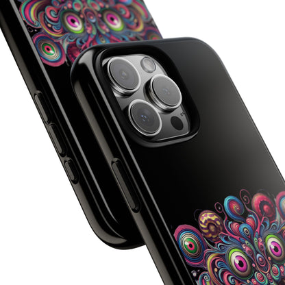 Psychedelic Smiling Eye Cluster Phone Case