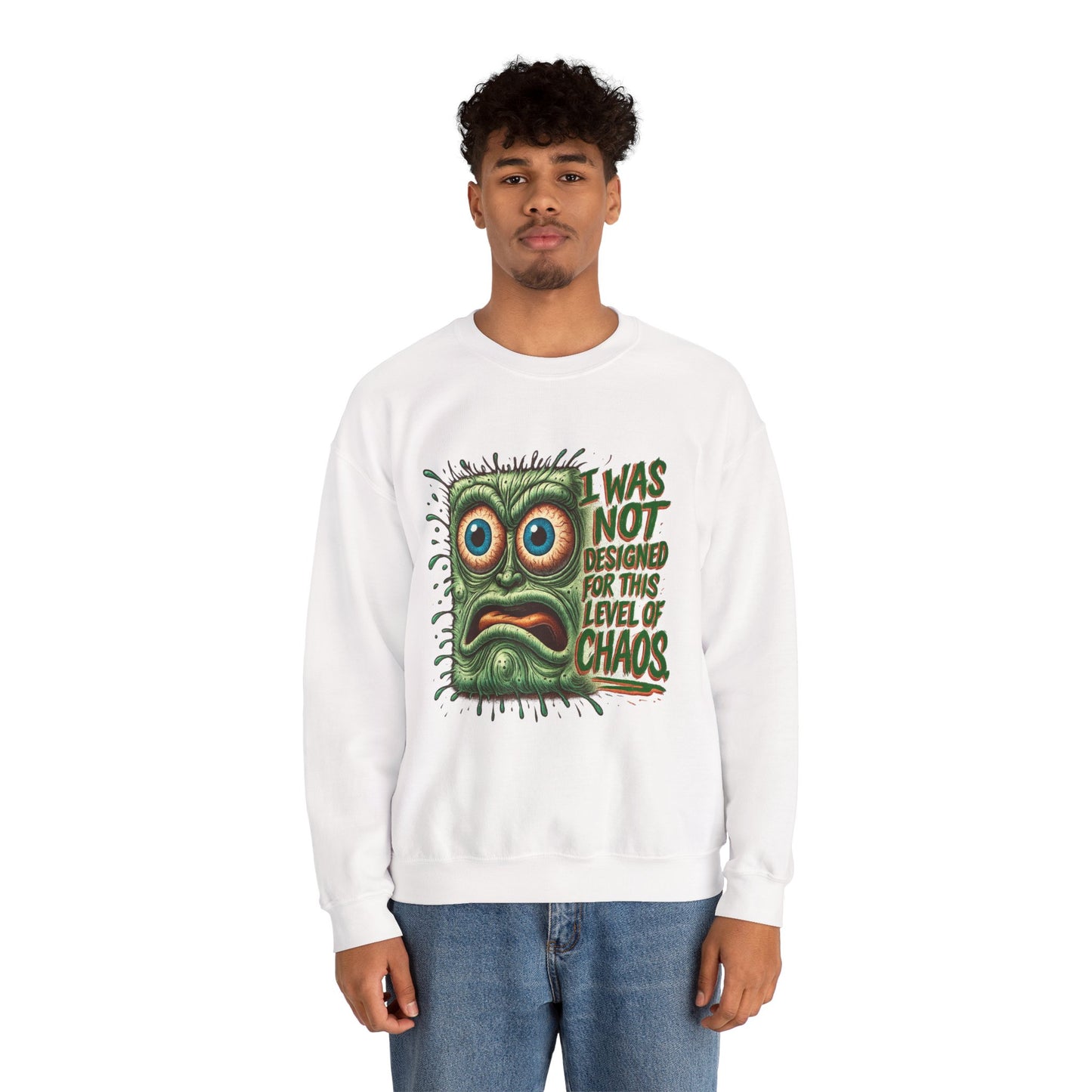 Chaos Pad – Overwhelmed Maxipad Crewneck