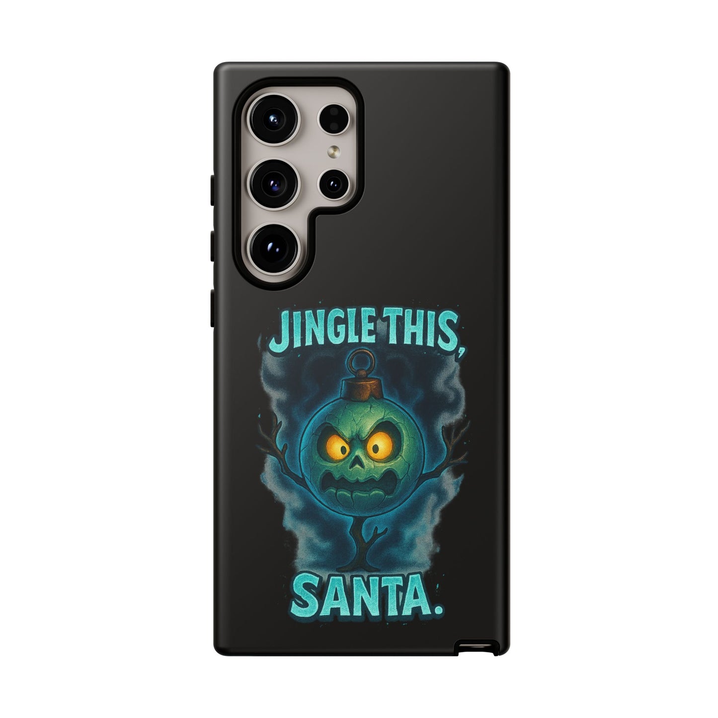 Phone Case - 'Jingle This, Santa' Spooky Holiday Protective Case
