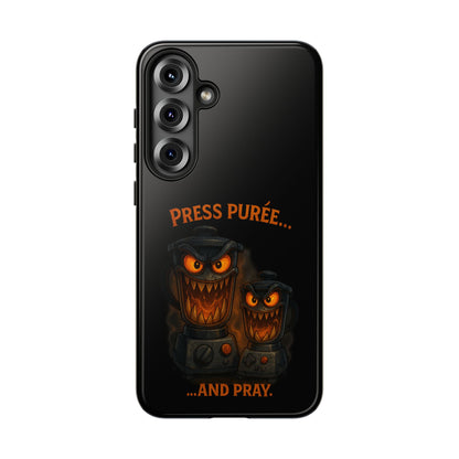 Phone Case - 'Press Purée...and Pray' Halloween Horror Protective Cover