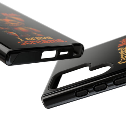 Phone Case — Creepy Bunny "Carrots? Nah. I crave screams." Halloween Horror Design