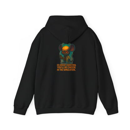 Creepy Mouse Hoodie — "Would Be Cheese in the Dark" Graphic Pullover