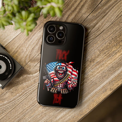 Phone Case — American Flag Skull Soldier Design (Tough Cases)