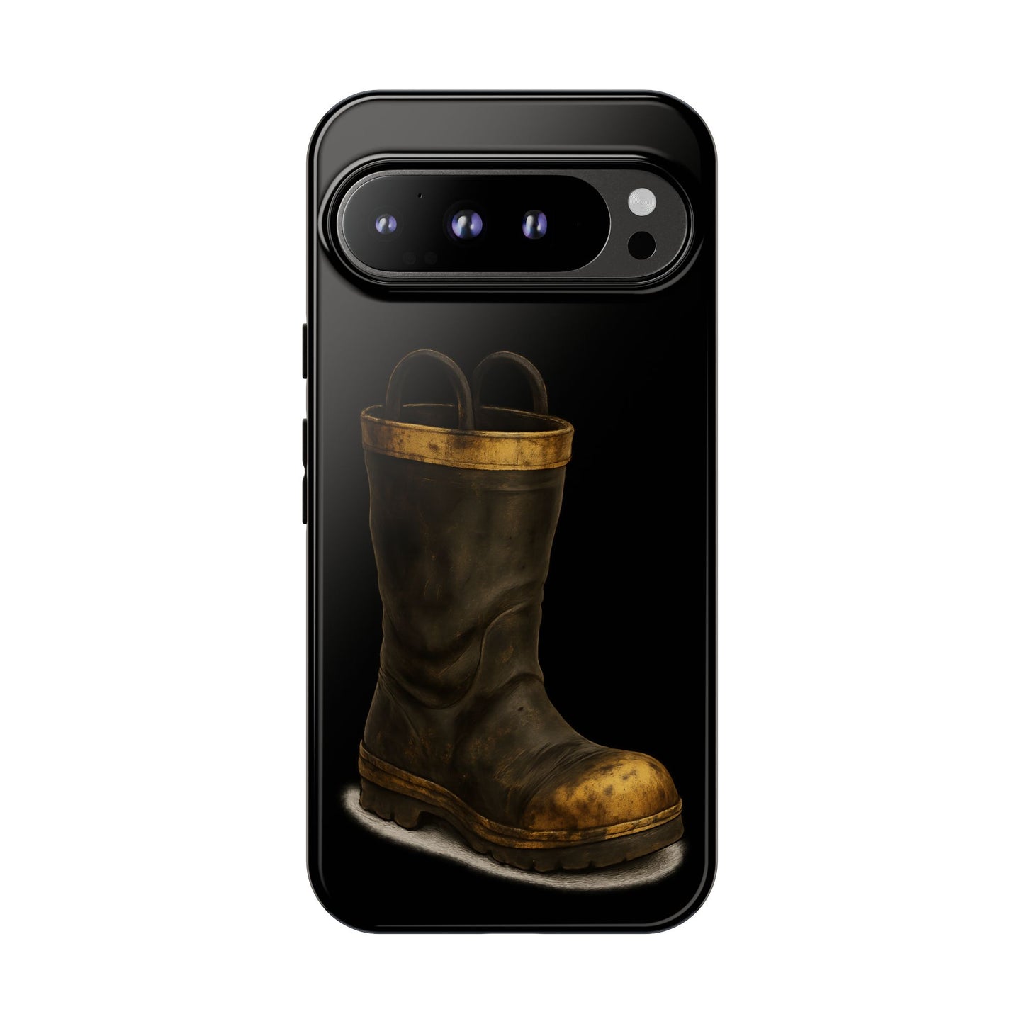 Vintage Fire Boot Phone Case — Rugged Protective iPhone Cover