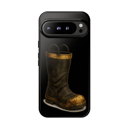 Vintage Fire Boot Phone Case — Rugged Protective iPhone Cover