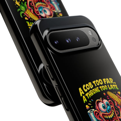 Phone Case — "A Cob Too Far" Popcorn Horror Design