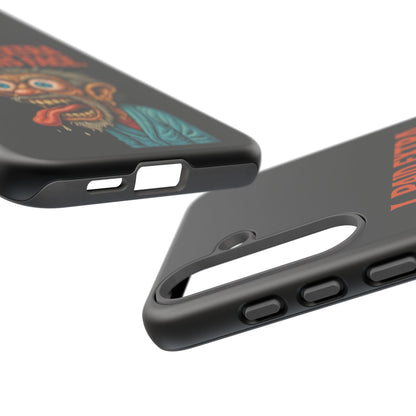 Funny ‘I Paid Extra For This Face’ Phone Case — Retro Horror Cartoon Design