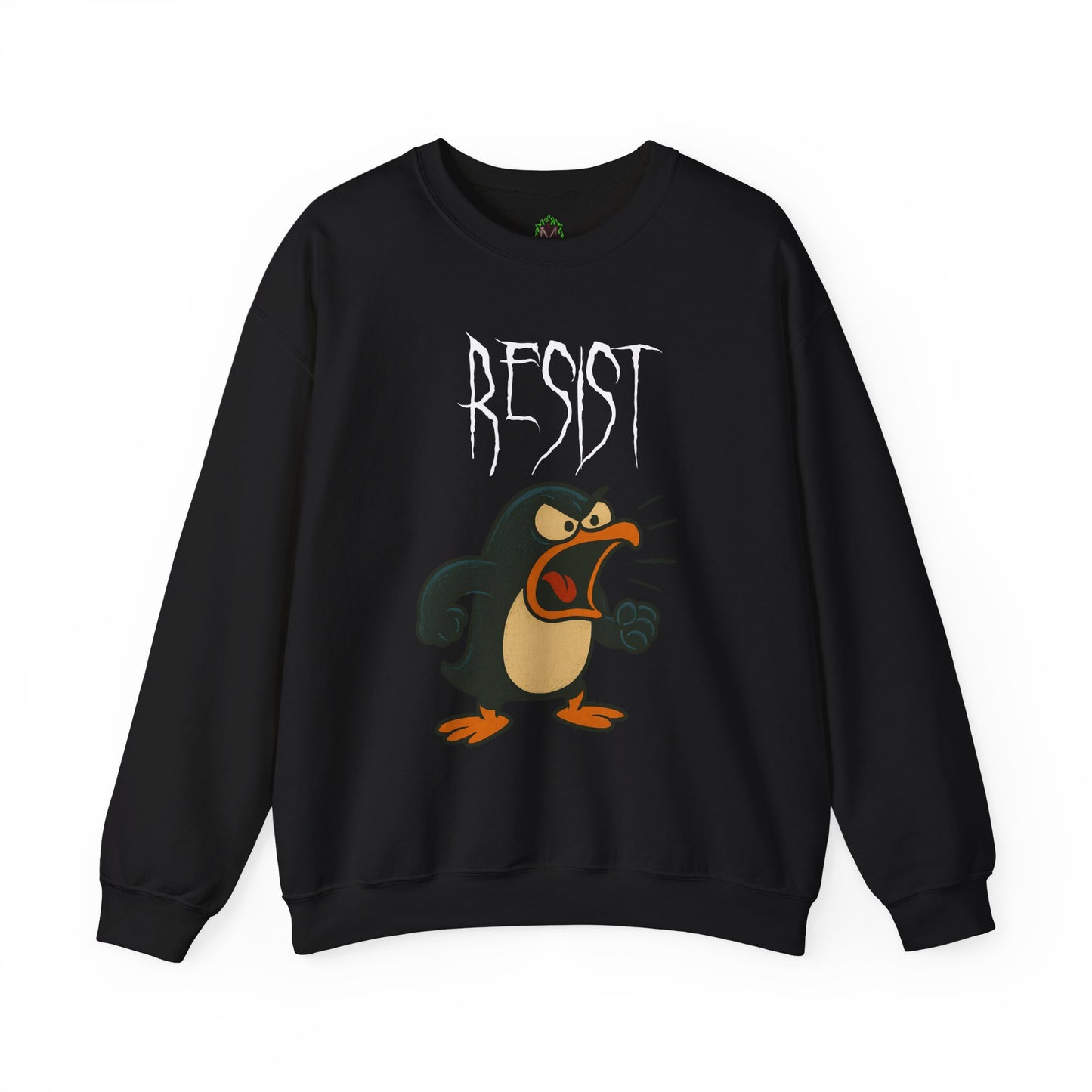 Resist – Angry Penguin Crewneck Sweatshirt