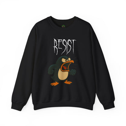 Resist – Angry Penguin Crewneck Sweatshirt