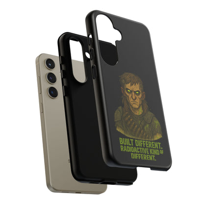 Phone Case — "Built Different, Radioactive Kind of Different" Mutant Design