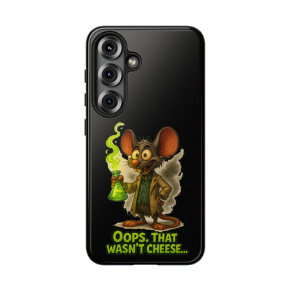 Phone Case — Funny Cartoon Rat "Oops That Wasn't Cheese" Protective Cover