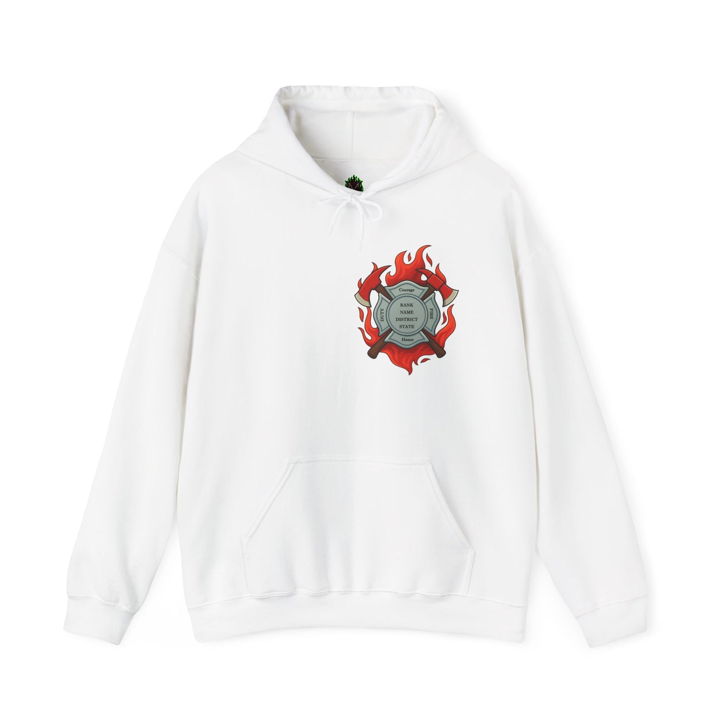 Courage Under Fire Firefighter Hoodie