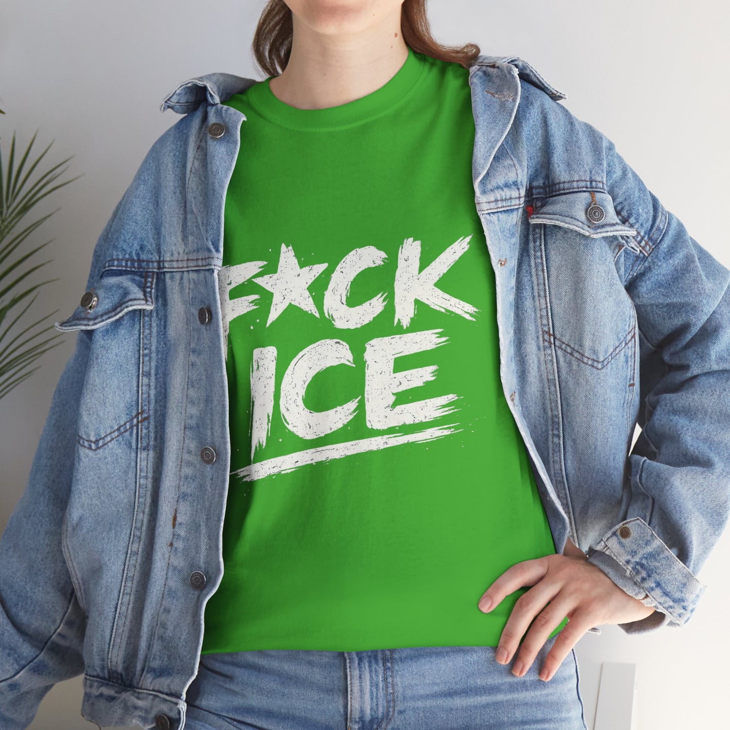 Fuck ICE T-Shirt | Protest Political Statement, Grunge Text Design