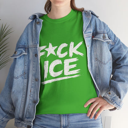 Fuck ICE T-Shirt | Protest Political Statement, Grunge Text Design