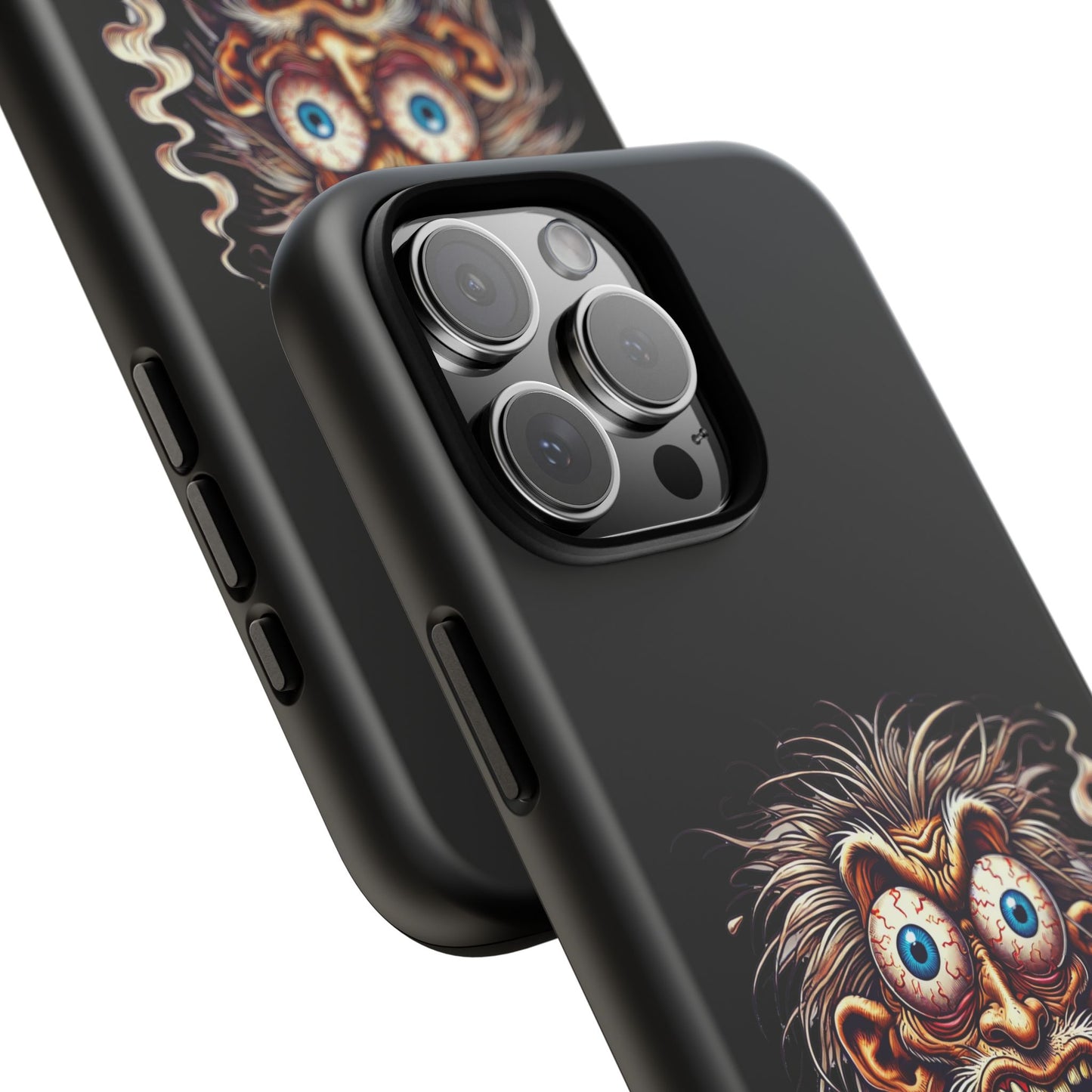 Phone Case — Wild Cartoon Monster Smoking Design