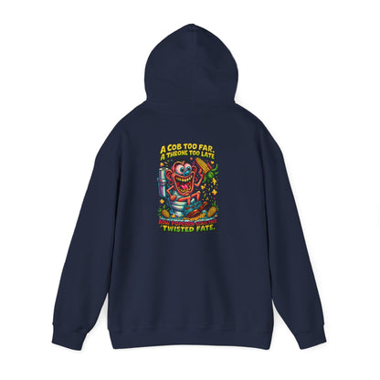 Twisted Fate Clown Hoodie – Retro Horror Skate Graphic Sweatshirt