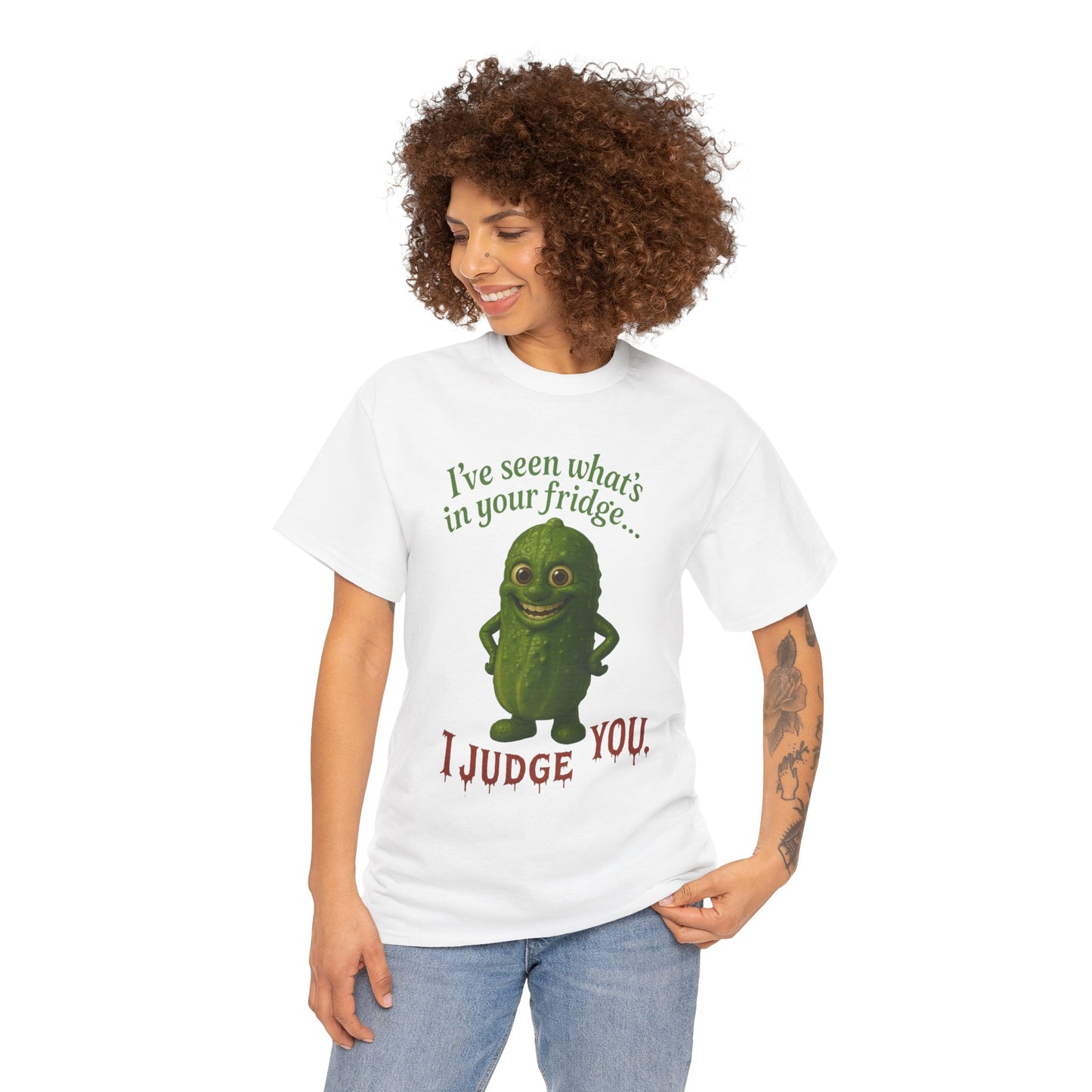 Judgmental Pickle – Funny Fridge T-Shirt