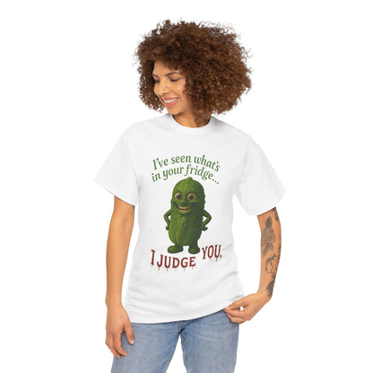 Judgmental Pickle – Funny Fridge T-Shirt