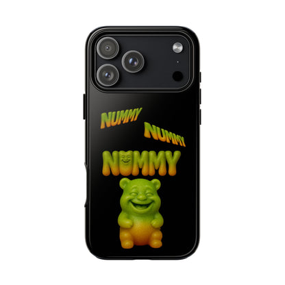Nummy Gummy Phone Case — Cute Retro Green Gummy Bear Protective Case