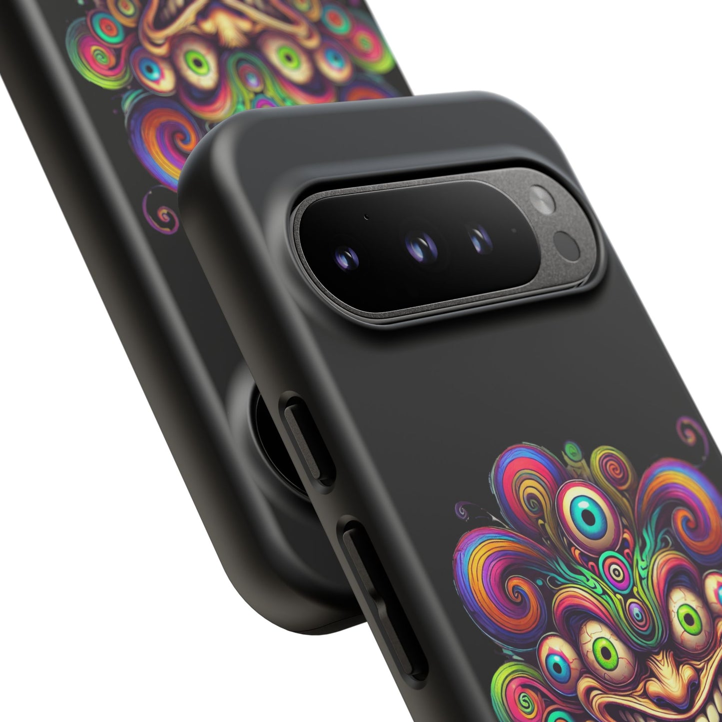 Psychedelic Jester Phone Case — Colorful Creepy Clown Tough Case