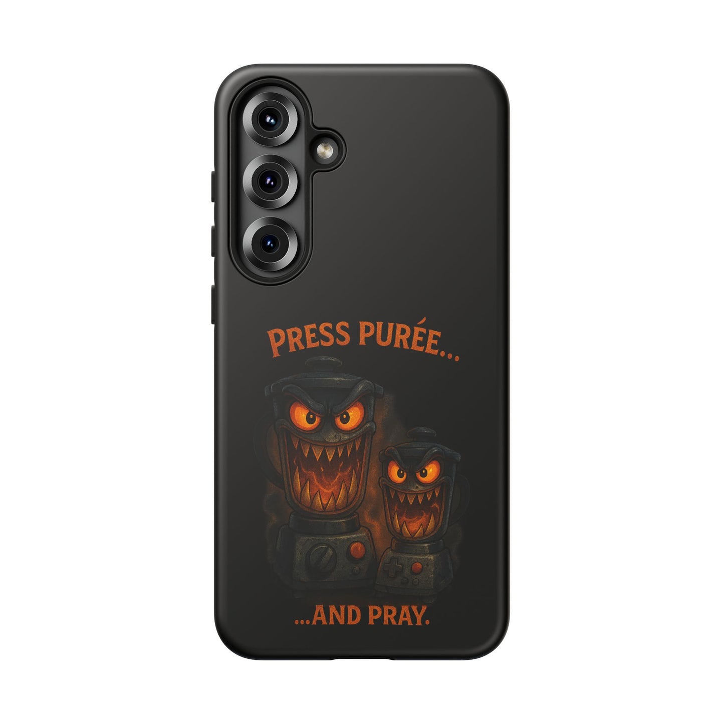Phone Case - 'Press Purée...and Pray' Halloween Horror Protective Cover