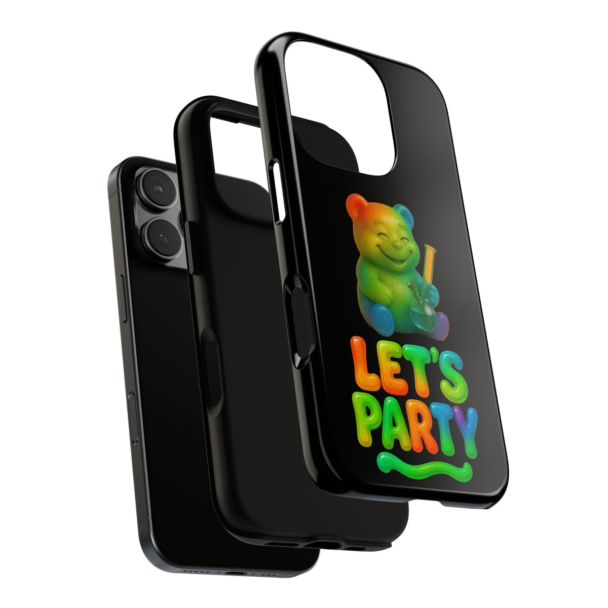 Let's Party Rainbow Bear Phone Case