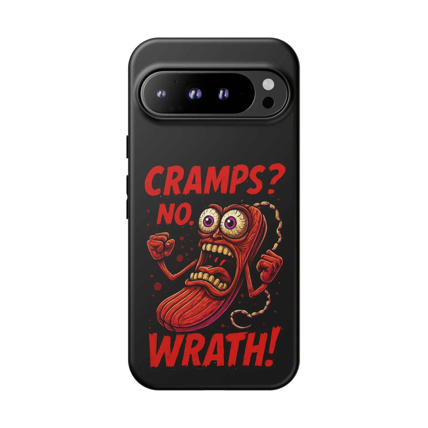 Phone Case — "Cramps? No, Wrath!" Retro Hot-Pepper Graphic