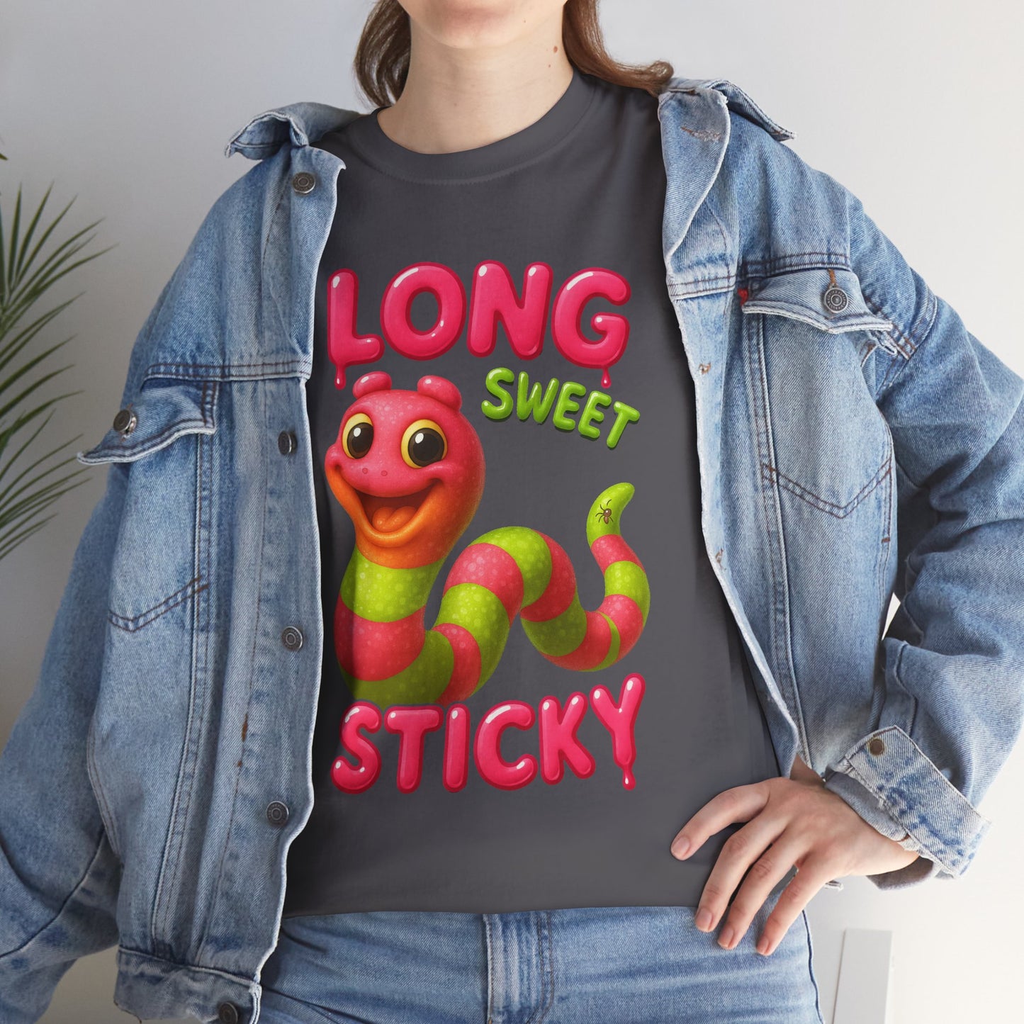 Long. Sweet. Sticky. – Gummy Worm Tee