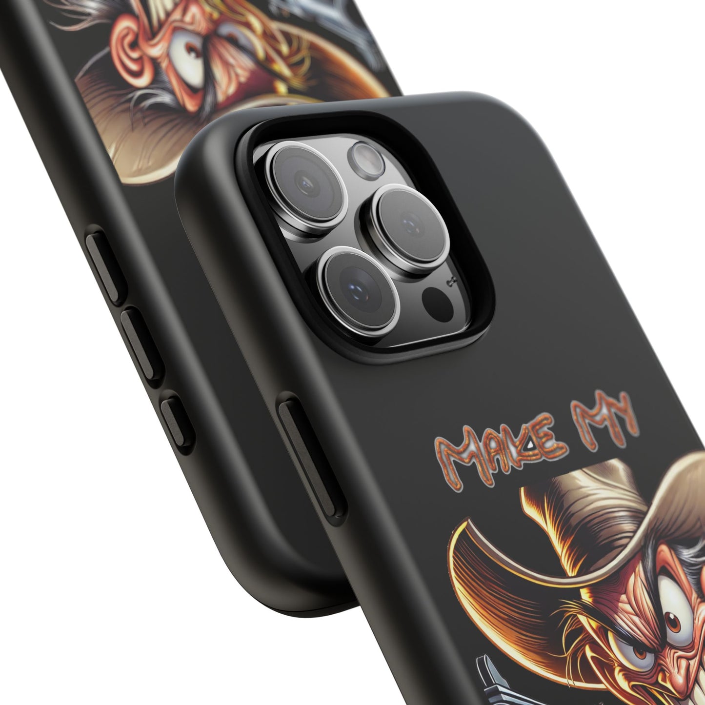 Phone Case - 'Make My Day' Cowboy Revolver Graphic Protective Case