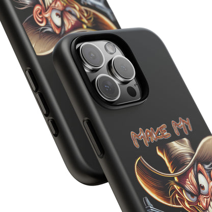 Phone Case - 'Make My Day' Cowboy Revolver Graphic Protective Case