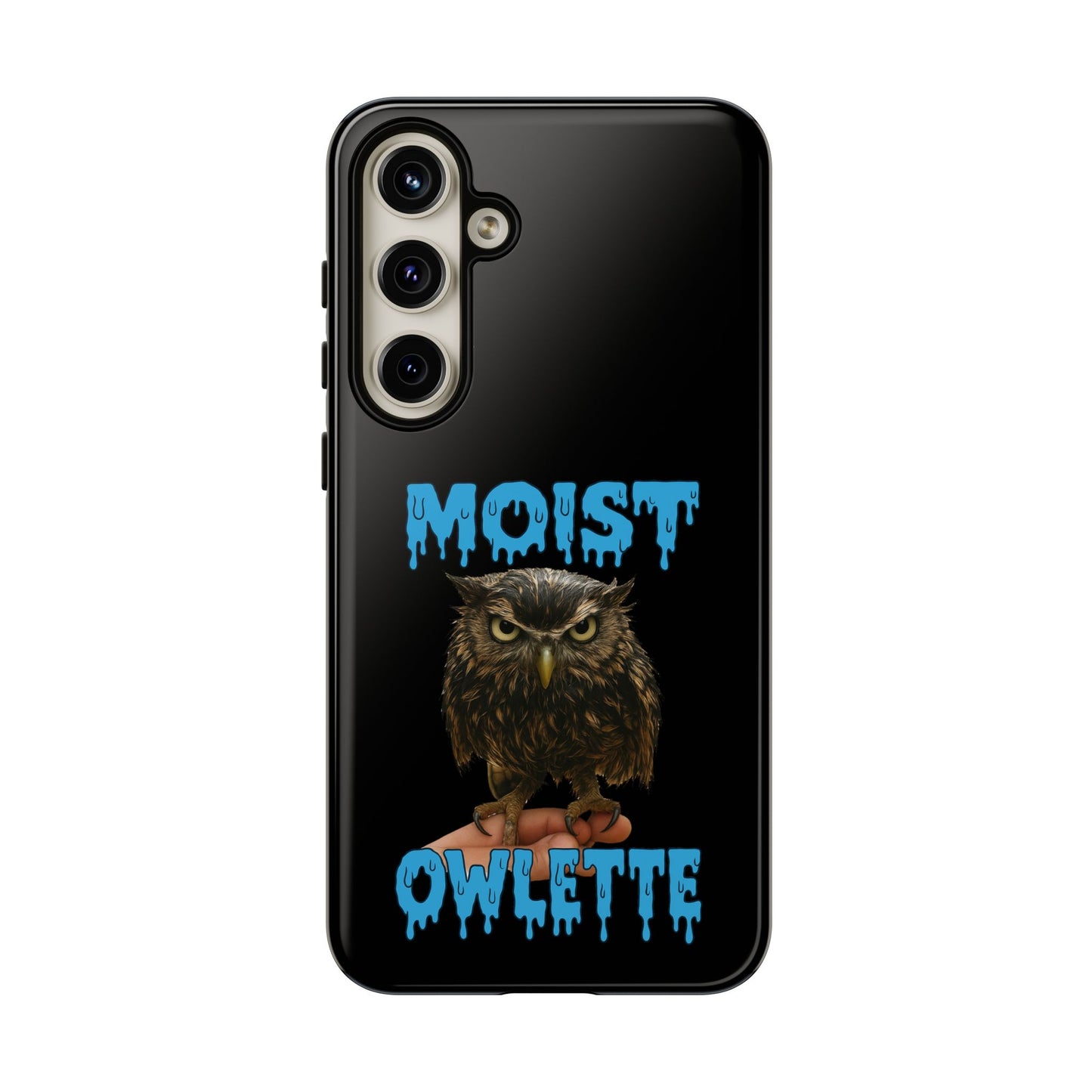 Moist Owlette Phone Case — Funny Owl Graphic Protective Case