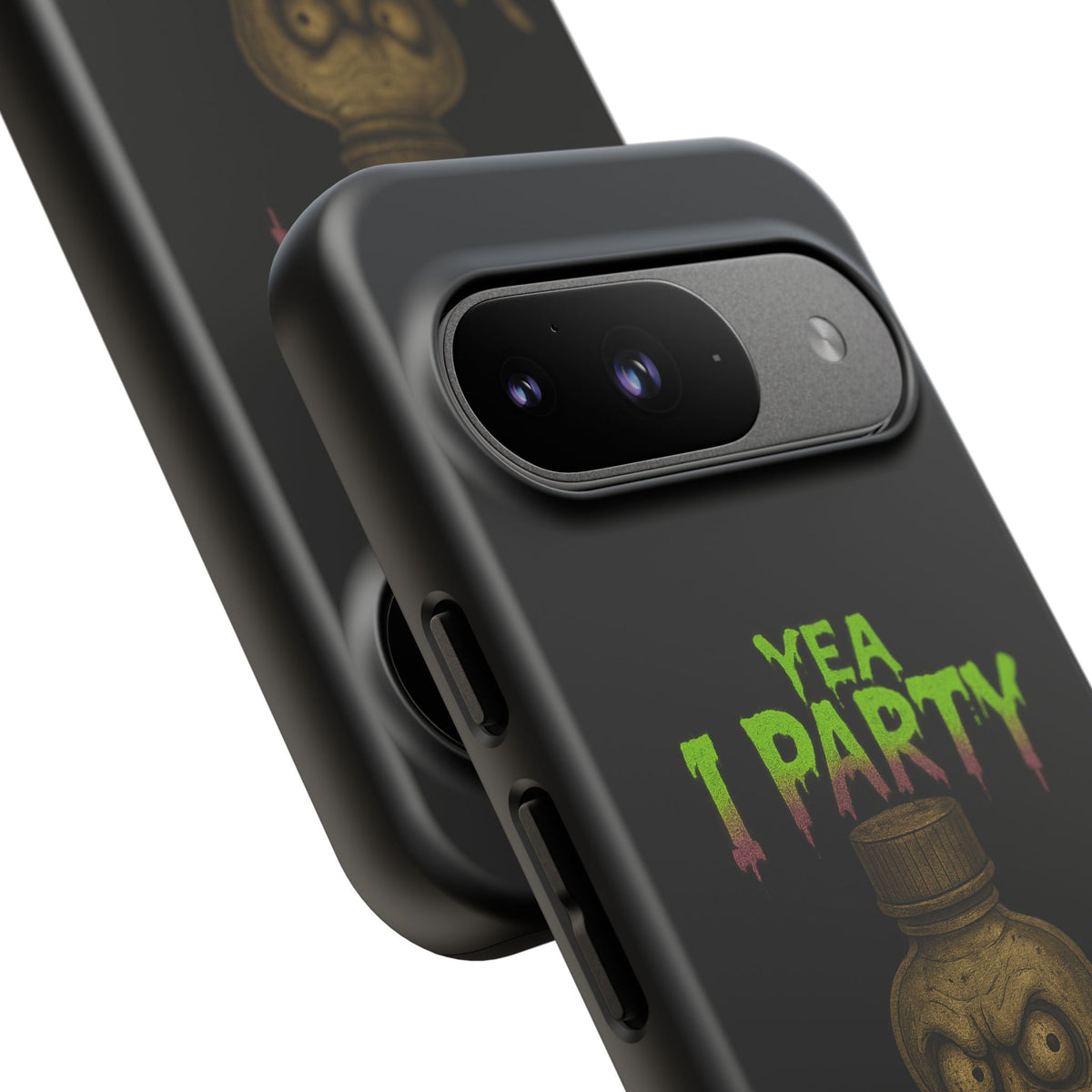 Phone Case — 'Yea I Party' Creepy Baby Bottle Graphic