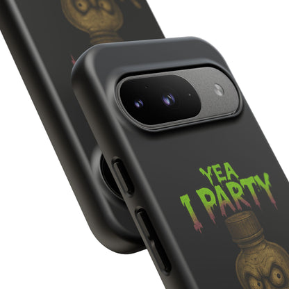 Phone Case — 'Yea I Party' Creepy Baby Bottle Graphic