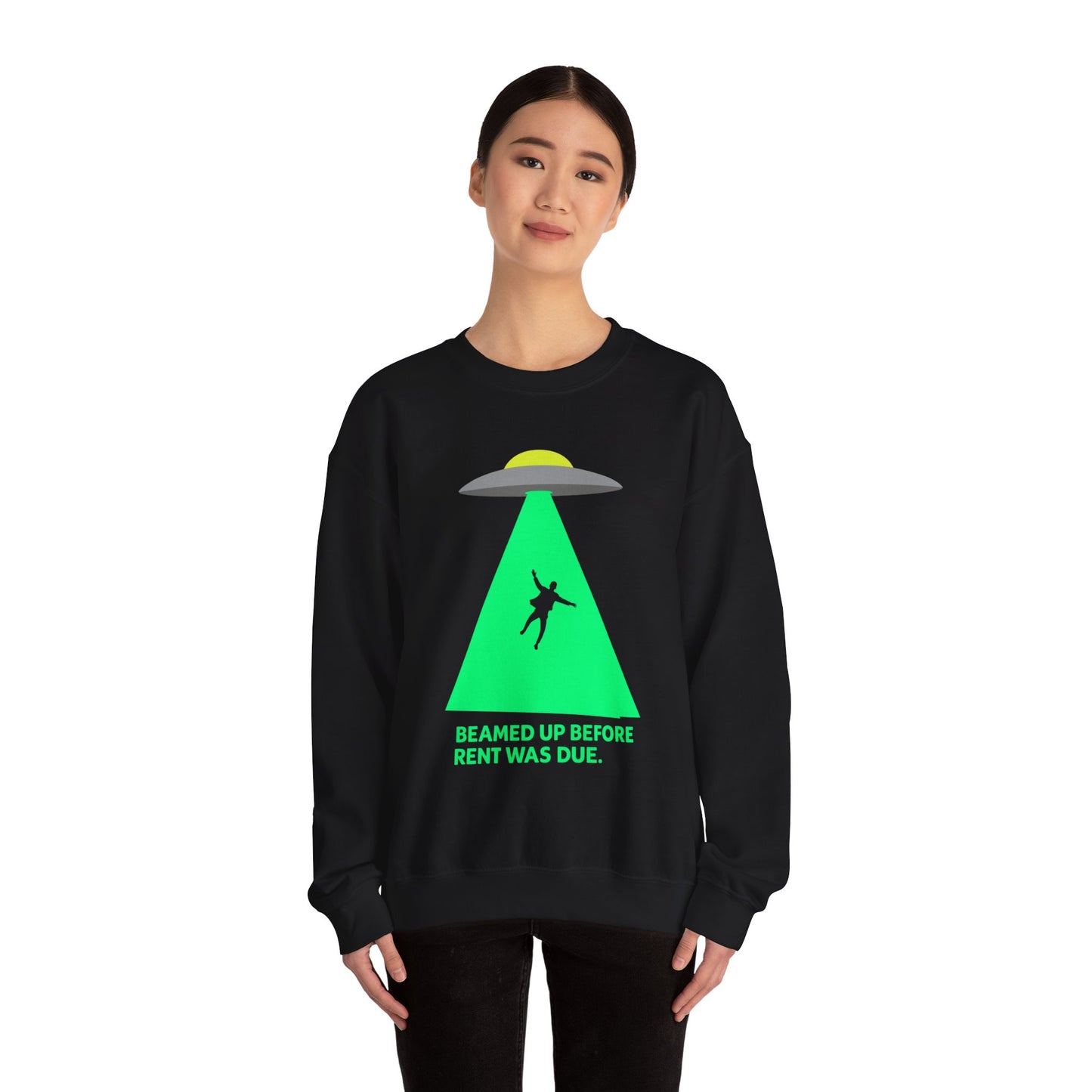Beamed Up Rent-Dodger Crewneck Sweatshirt