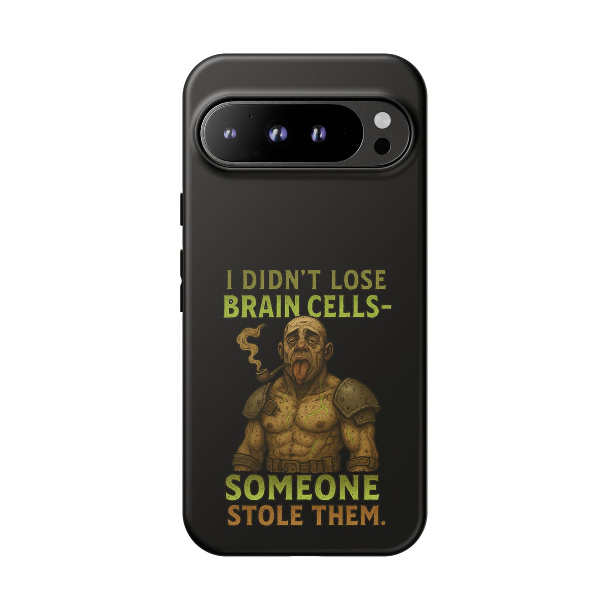 Phone Case — “I Didn’t Lose Brain Cells — Someone Stole Them” Humorous Zombie Graphic